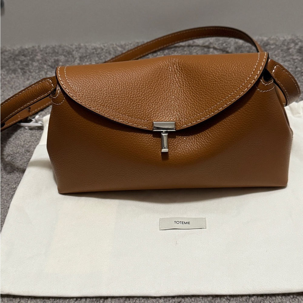 Toteme Brown Leather Crossbody Bag